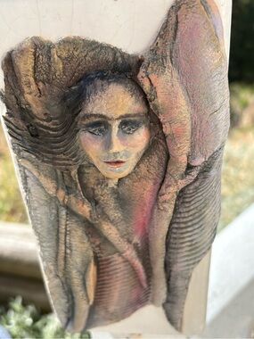Great Art Studio Pottery Face Vase